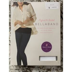 BellaBand Ingrid & Isabel Maternity Pant Extender & Concealer SIZE 1 white new